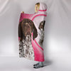 German Shorthaired Pointer Dog Print Hooded Blanket