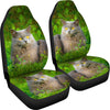 Chartreux Cat Nature Print Car Seat Covers