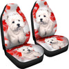 West Highland White Terrier Dog Print Car Seat Covers