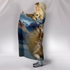 Cute Pomeranian Puppy Print Hooded Blanket