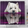 Cute West Highland White Terrier (Westie) Print Shower Curtain