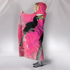 African Pied Hornbill Bird Print Hooded Blanket