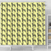 Chinese Crested Dog Pattern Print Shower Curtains