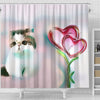 Exotic Shorthair Cat Print Shower Curtain