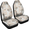 Borzoi Dog Patterns Print Car Seat Covers