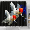 Oranda Fish Print Shower Curtains