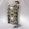 Boxer Dog Pattern Print Hooded Blanket