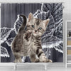 Cute American Bobtail Print Shower Curtains