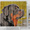 Rottweiler Dog Art Print Shower Curtains