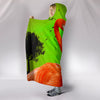 Flamingo Bird Print Hooded Blanket