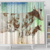 Ayrshire cattle (Cow) Print Shower Curtain