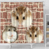 Lovely Roborovski Hamster Print Shower Curtains