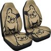 Cute BullDog Print Car Seat Covers