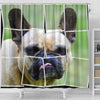 French Bulldog Spread Print Shower Curtains