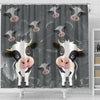 Cute Cow Print Shower Curtain