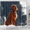 Irish Setter Dog Print Shower Curtains