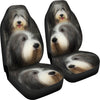 Bearded Collie Dog Print Car Seat Covers