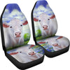 Charolais Cattle (Cow) Print Car Seat Covers