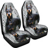 Cute Doberman Pinscher Print Car Seat Covers