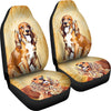 Cute Cocker Spaniel Dog Print Car Seat Covers