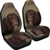 American Water Spaniel Dog Print Car Seat Covers