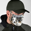 Australian Shepherd Dog Print Face Mask