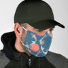 Koi Fish Patterns Blue Print Face Mask