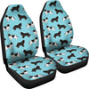 Newfoundland Dog Pattern Print Car Seat Covers