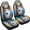 Siberian Husky Print Car Seat Covers