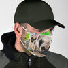 Pug Dog Print Face Mask