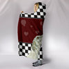 Amazing Whippet Dog Print Hooded Blanket