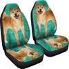 Shiba Inu Dog Print Car Seat Covers