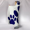 Dog Paws Art Print Hooded Blanket