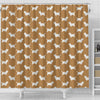 Petit Basset Griffon Vendeen Dog Pattern Print Shower Curtains