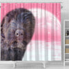 Bouvier des Flandres Puppy Print Shower Curtain