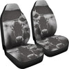 Black&White Brown Swiss cattle (Cow) Print Car Seat Covers