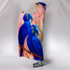 Hyacinth Macaw Parrot Print Hooded Blanket