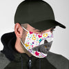 British Shorthair Cat Floral Print Face Mask