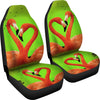 Flamingo Bird Heart Print Car Seat Covers