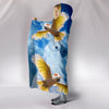 Salmon Crested Cockatoo Print Hooded Blanket