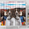 English Springer Spaniel Print Shower Curtain