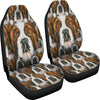 Saint Bernard Dog Patterns Print Car Seat Covers