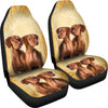 Cute Vizsla Dog Print Car Seat Covers