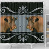 Amazing Senepol Cattle (Cow) Print Shower Curtain