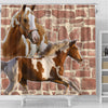 American Paint Horse Print Shower Curtains