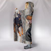 Doberman Pinscher Print Hooded Blanket