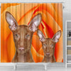 Pharaoh Hound Dog Print Shower Curtains