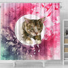 American Shorthair Cat Print Shower Curtain