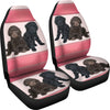 Cute Barbet Dog Print Car Seat Covers