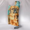 Cute Pekingese Dog Print Hooded Blanket